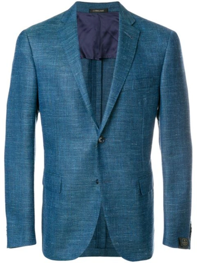 Shop Corneliani Classic Blazer In Blue