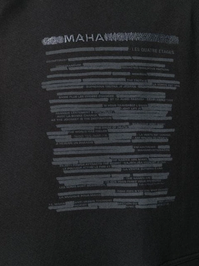 Shop Maharishi Printed Hoodie - Black