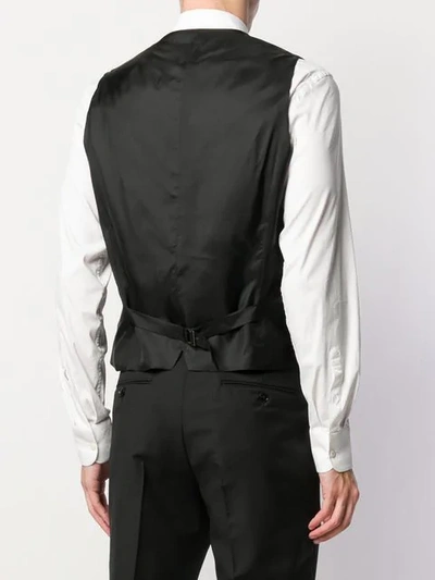 Shop Z Zegna Classic Waistcoat In Black