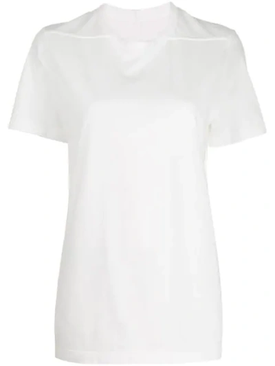 Shop Rick Owens Classic T-shirt In White