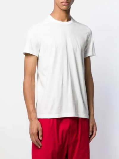Shop Rick Owens Classic T-shirt In White