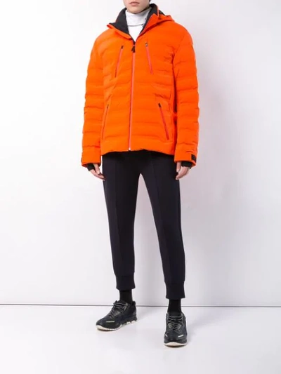 Shop Aztech Mountain Nuke Padded Jacket In Orange Crush