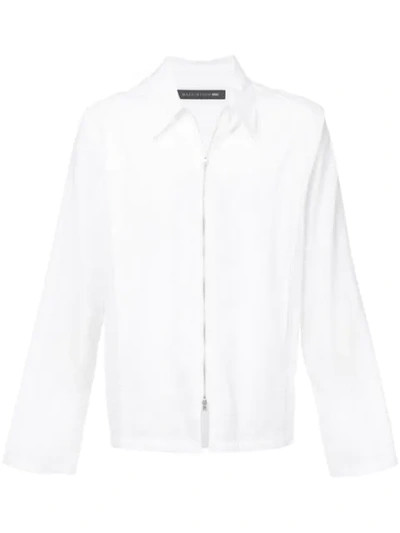 Shop Mackintosh 0002 Zipped Fitted Jacket - Mo2474 / F601 White