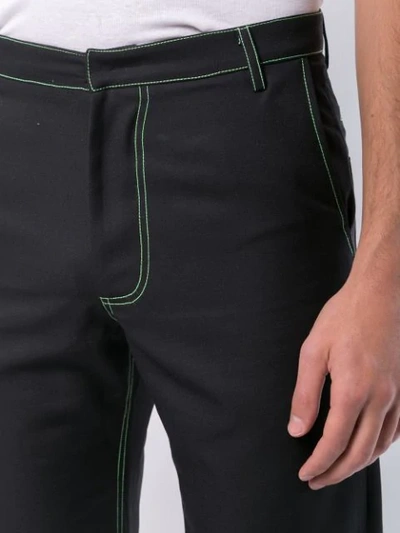 Shop Chin Mens Patch Pocket Trousers - Black