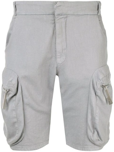 Shop A-cold-wall* Classic Cargo Shorts In Grey