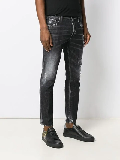 Shop Dsquared2 Skater Jeans In Black