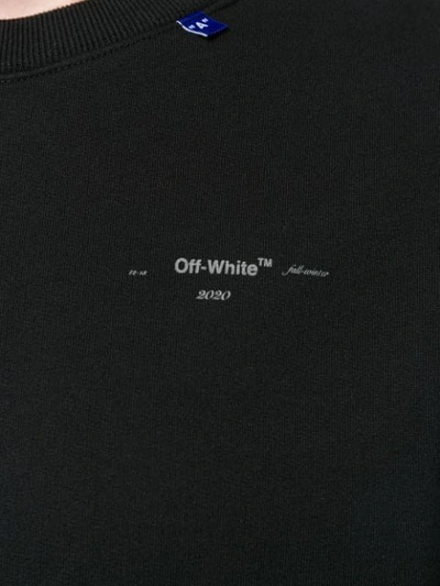 OFF-WHITE LOGO PRINTED SWEATSHIRT - 黑色