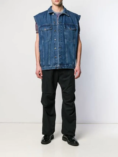 Shop Y/project Contrast Waistcoat - Blue