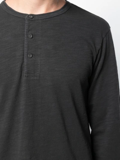 Shop Alex Mill Henley Long In Black