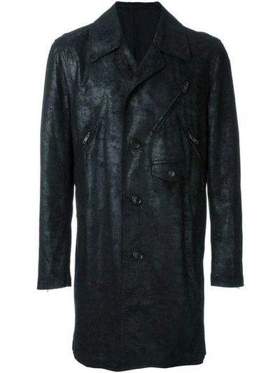 Pre-owned Comme Des Garçons Distressed Coat In Black