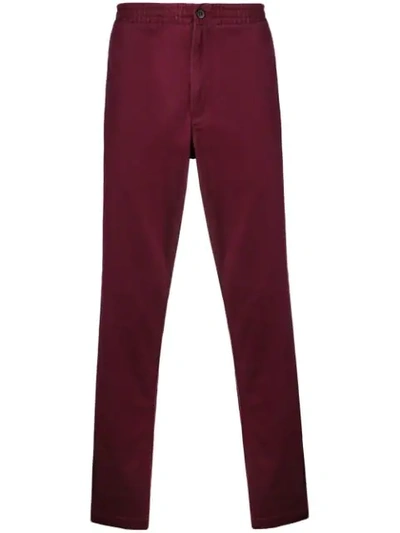 Shop Polo Ralph Lauren Side Band Trousers In Red