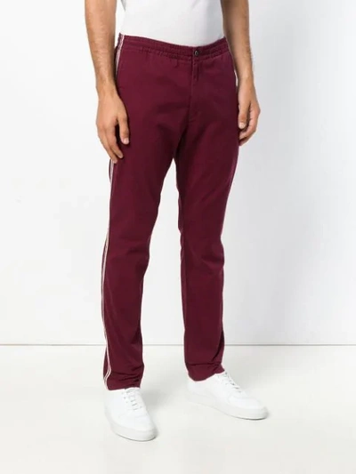 Shop Polo Ralph Lauren Side Band Trousers In Red