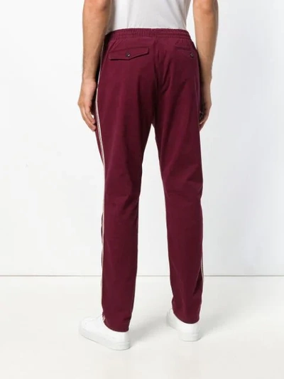 Shop Polo Ralph Lauren Side Band Trousers In Red