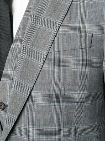 Shop Dsquared2 Checked Three-piece Suit In Grey