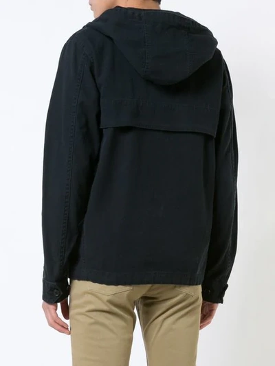 Shop 321 Layered Jersey Hoodie In Blue