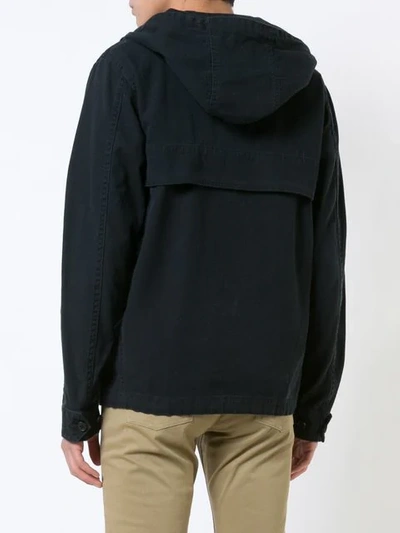 321 Layered Jersey Hoodie In Blue