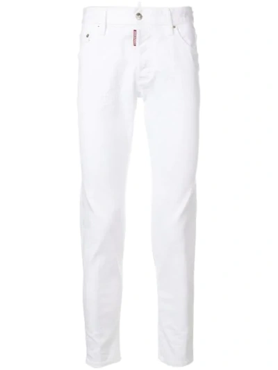 Shop Dsquared2 Skinny Jeans In White