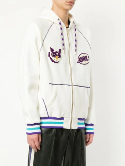 Shop A(lefrude)e Owl Hoodie In White