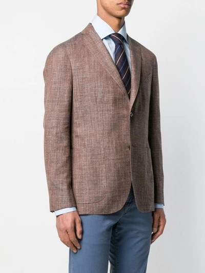 Shop Boglioli Formal Blazer In Brown