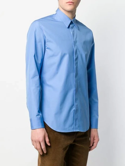 Shop Maison Margiela Plain Shirt In Blue