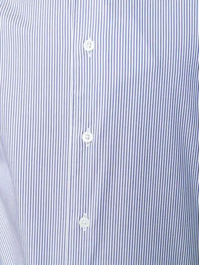 Shop Corneliani Striped Shirt In Blue