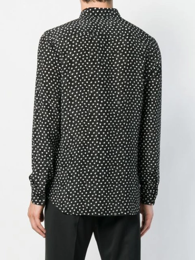 Shop Givenchy Seidenhemd Mit Print In Black