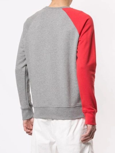 Shop N°21 Contrast Logo Patch Sweatshirt In Grey