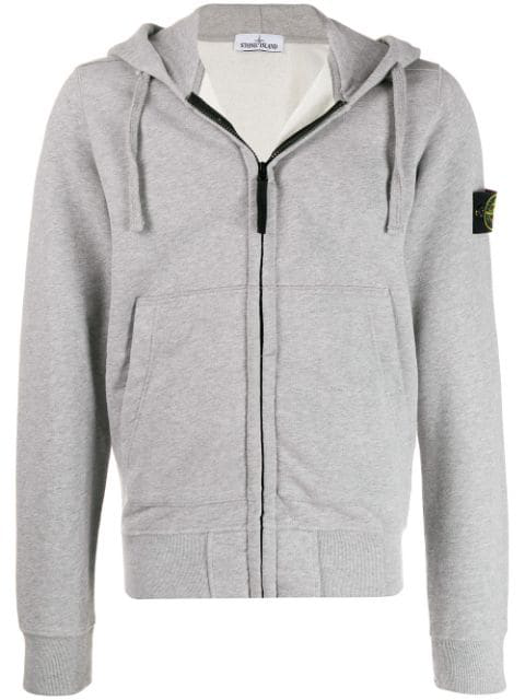 gray stone island hoodie