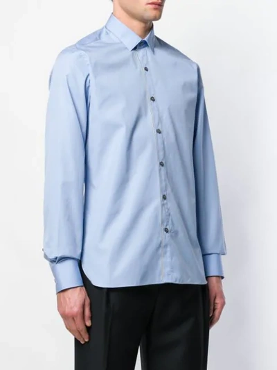 Shop Lanvin Classic Plain Shirt In Blue