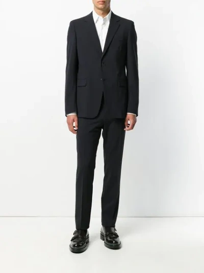 Shop Prada Two-piece Suit In Blue