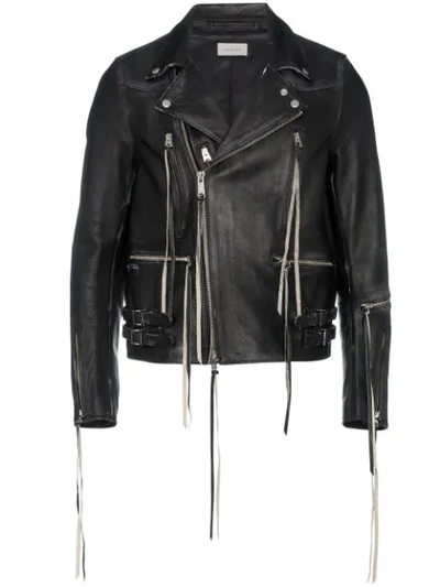 Shop Bed J.w. Ford Michelle Ver 1 Leather Biker Jacket In Black