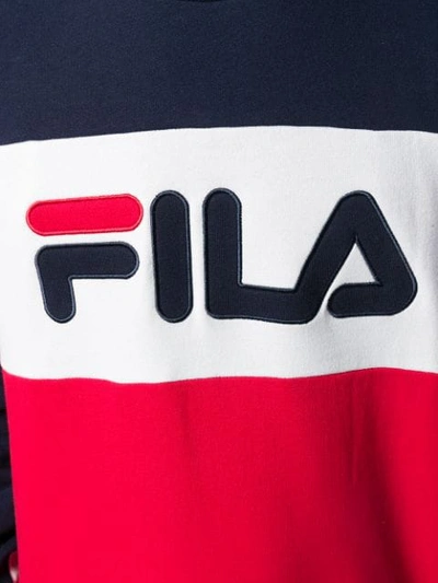 Shop Fila Logo Print Sweater In Red