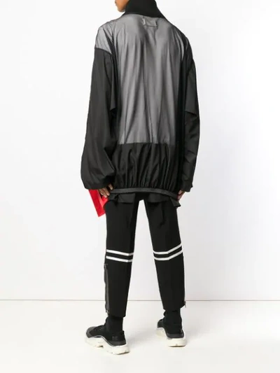 Shop Maison Margiela Zipped Up Parka In Black