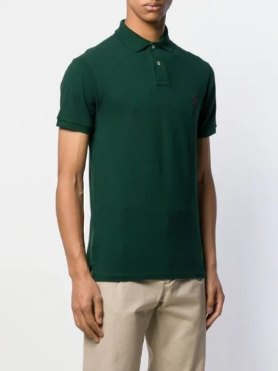 Shop Polo Ralph Lauren Slim Fit Mesh Polo Shirt In Green