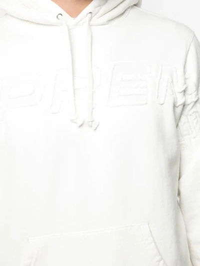 Shop Supreme Logo Patch Hoodie In White