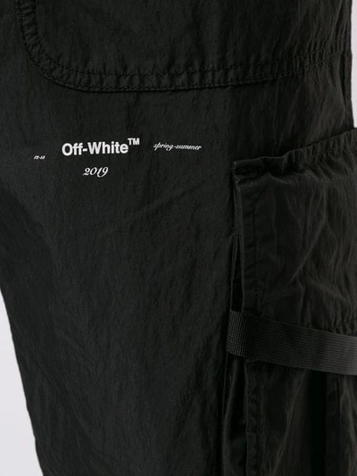 Shop Off-white Relaxed Fit Trousers In Black