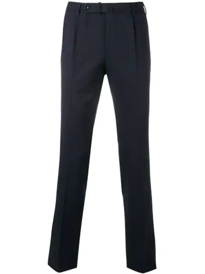 Shop Incotex Slim-fit Tailored Trousers In Blue