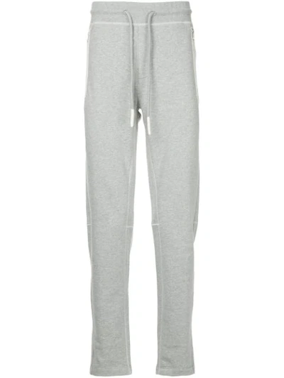 Shop Moncler Drawstring Fitted Trousers - Grey