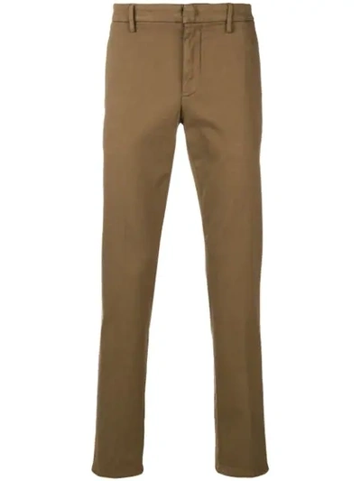 Shop Dondup Straight-leg Trousers - Brown