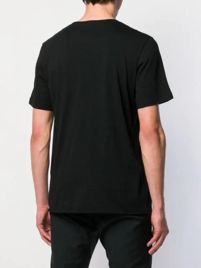 Shop Saint Laurent Logo Constellation Print T-shirt In Black