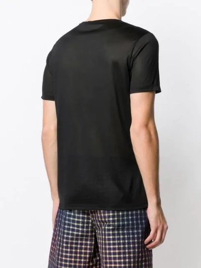 Shop Etro Sheer T-shirt In Black
