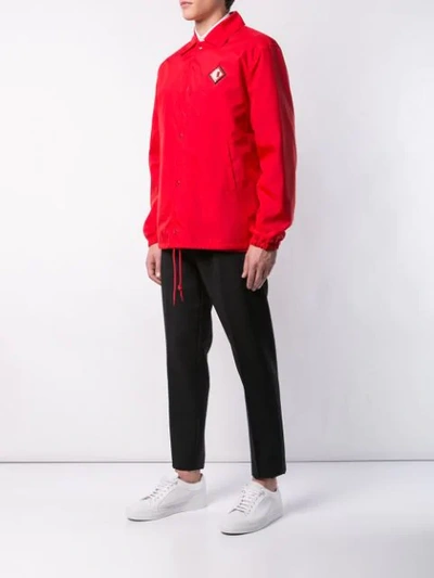 Shop Givenchy Straight Windbreaker In Red