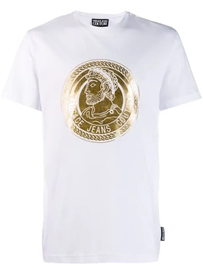 Shop Versace Jeans Couture Logo T In White