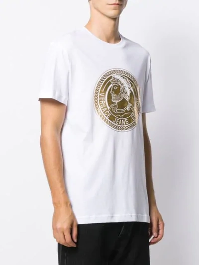 VERSACE JEANS COUTURE LOGO T-SHIRT - 白色