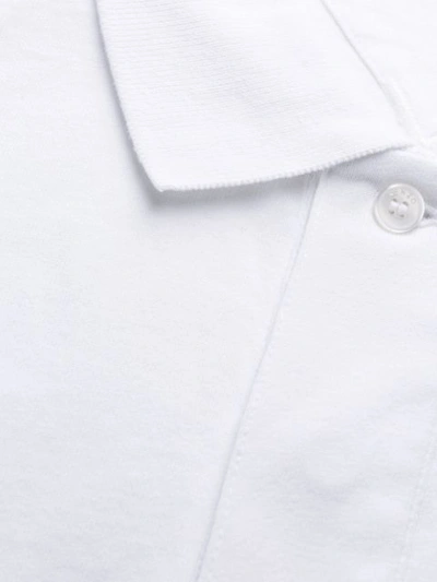 Shop Kenzo Logo Printed Polo Shirt In White