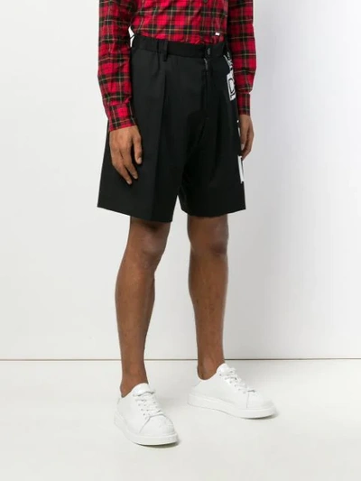 Shop Dsquared2 Collage Print Shorts In Black