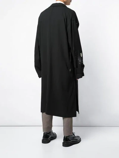 Shop Bed J.w. Ford Oversized Trench Coat In Black