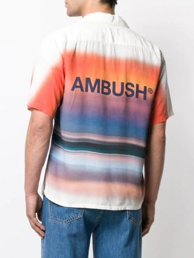 AMBUSH 印花排扣衬衫 - 橘色