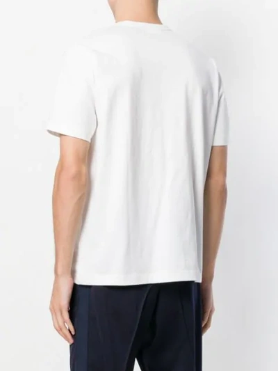 Shop Junya Watanabe Abstract Text T-shirt In White