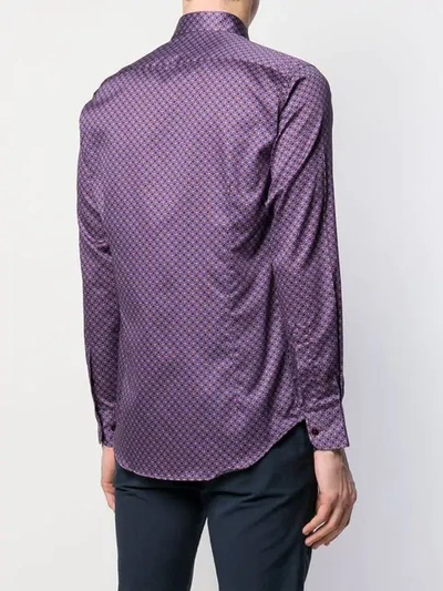 Shop Etro Printed Shirt In Purple